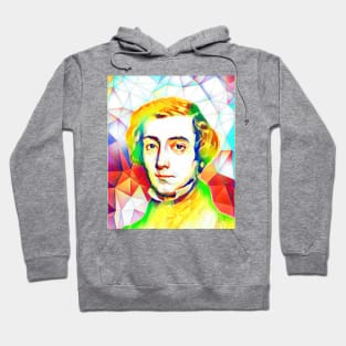 Alexis de Tocqueville Colourful Portrait | Alexis de Tocqueville Artwork 11 Hoodie